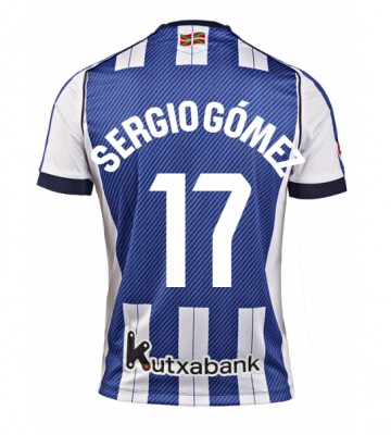 Real Sociedad Sergio Gomez #17 Domácí Dres 2025-26 Krátkým Rukávem Real Sociedad Sergio Gomez #17 Domácí Dres 2025-26 Krátkým Rukávem